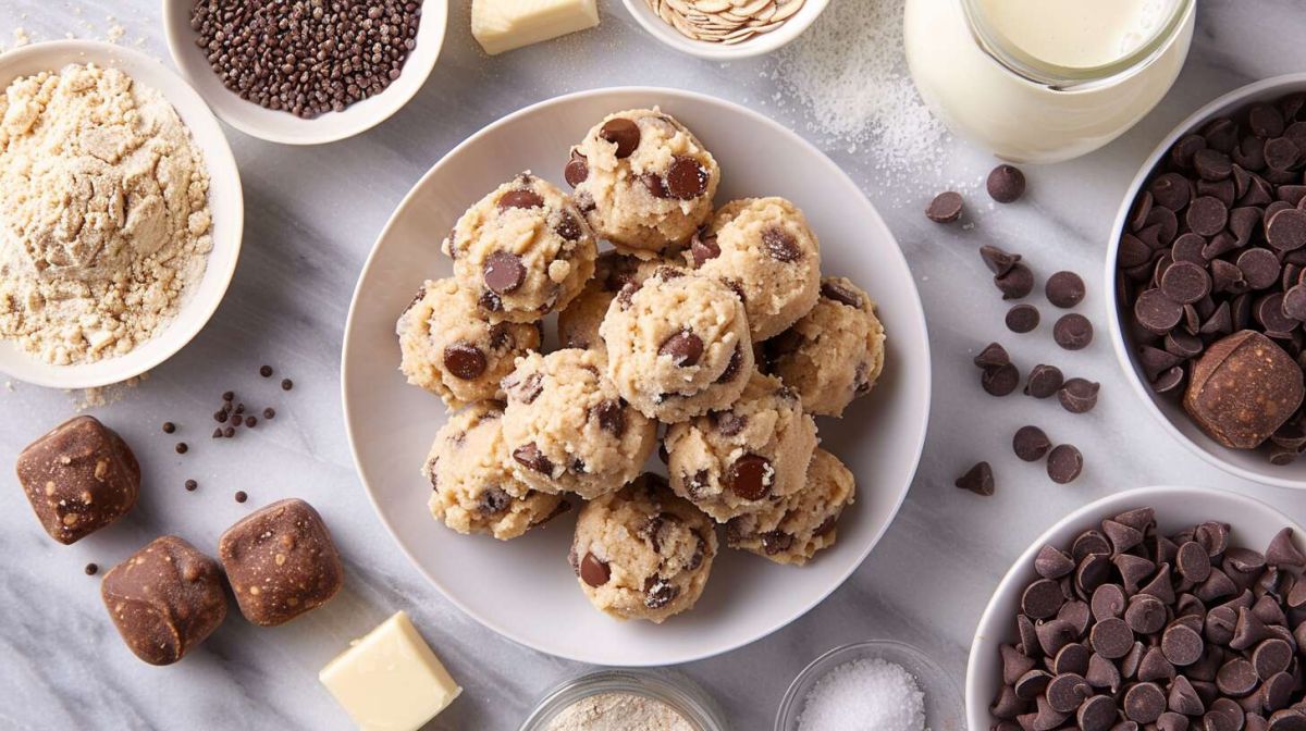 Bouchées de cookie dough : un délice fait maison