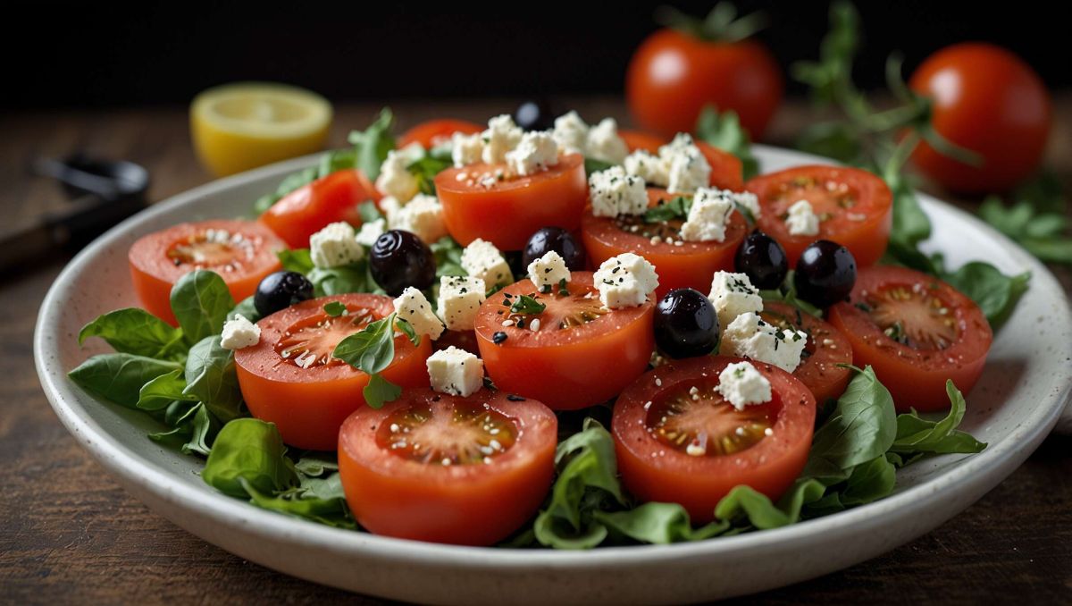 Une recette estivale incontournable : salade de tomates et feta
