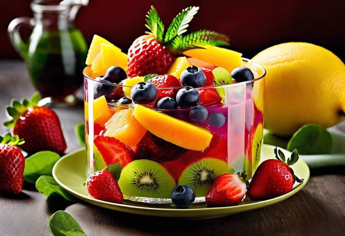 la salade de fruits en gelée : un dessert frais et coloré