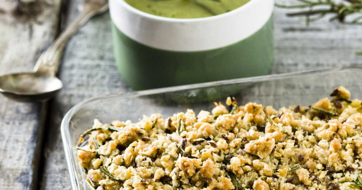 Crumble salé au romarin