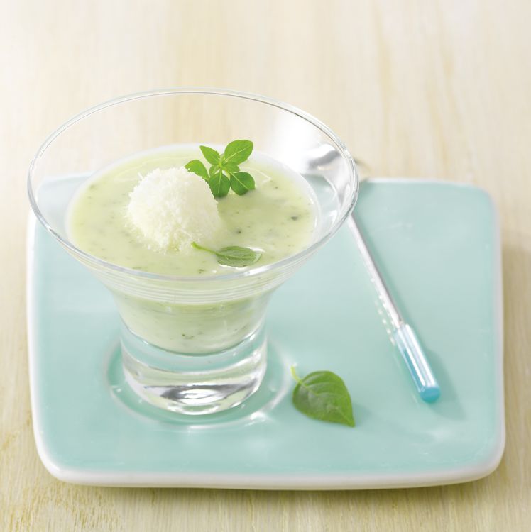 Une explosion de saveurs : îles flottantes à la courgette et au parmesan