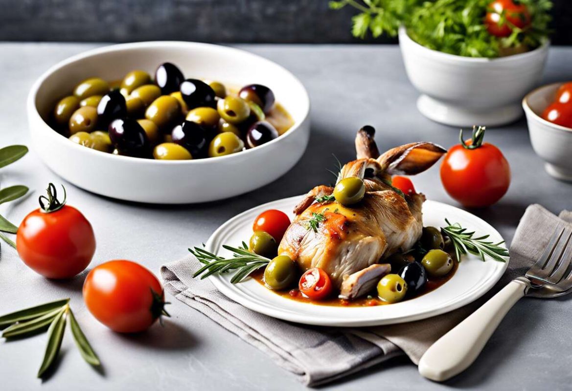 Embarquez pour un voyage culinaire avec notre lapin aux olives