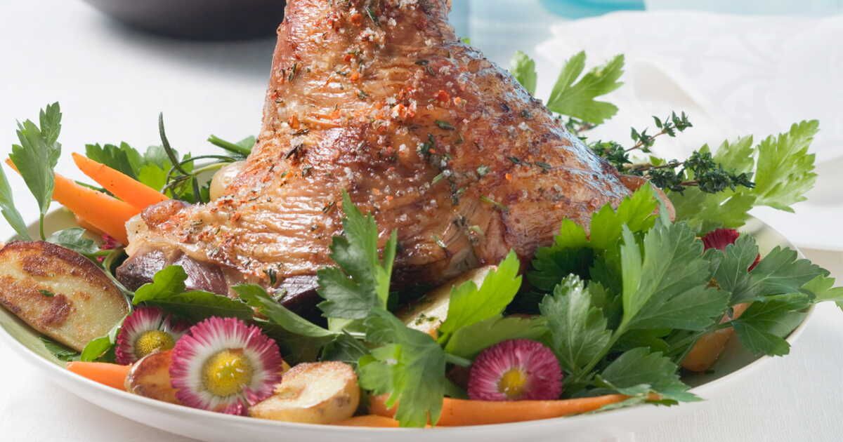 Gigot aux petits légumes