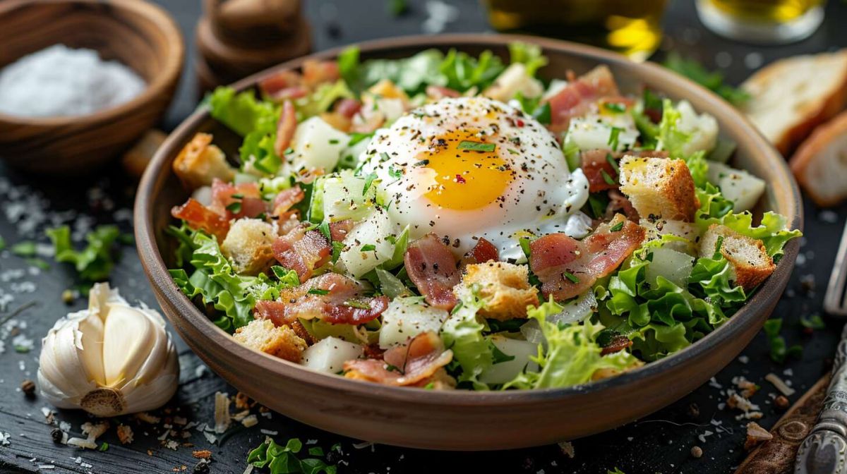 Réalisez une salade lyonnaise traditionnelle en un rien de temps