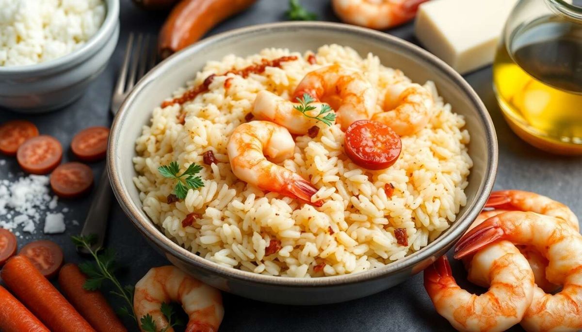 Risotto au chorizo et crevettes : une recette gourmande à réaliser chez soi