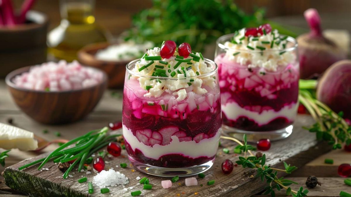 Des verrines de betterave aux saveurs délicates pour vos apéritifs