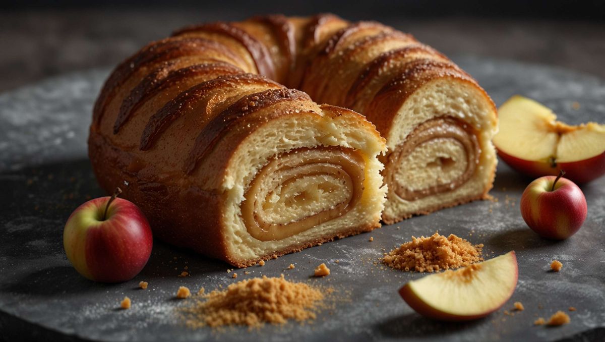 un moelleux aux pommes et à la cannelle pour un doux moment gourmand