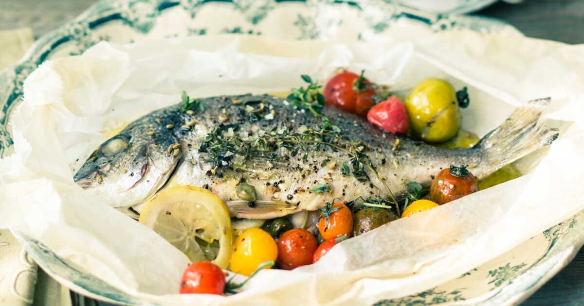Papillotes de daurade aux tomates cerises