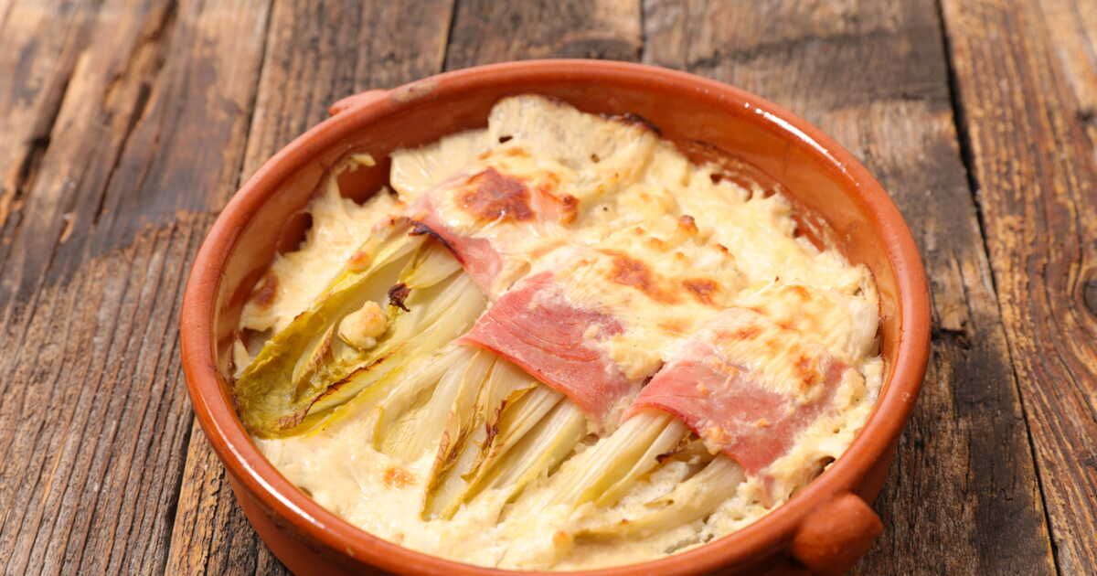 Chicon-flette : la délicieuse tartiflette aux endives de Laurent Mariotte