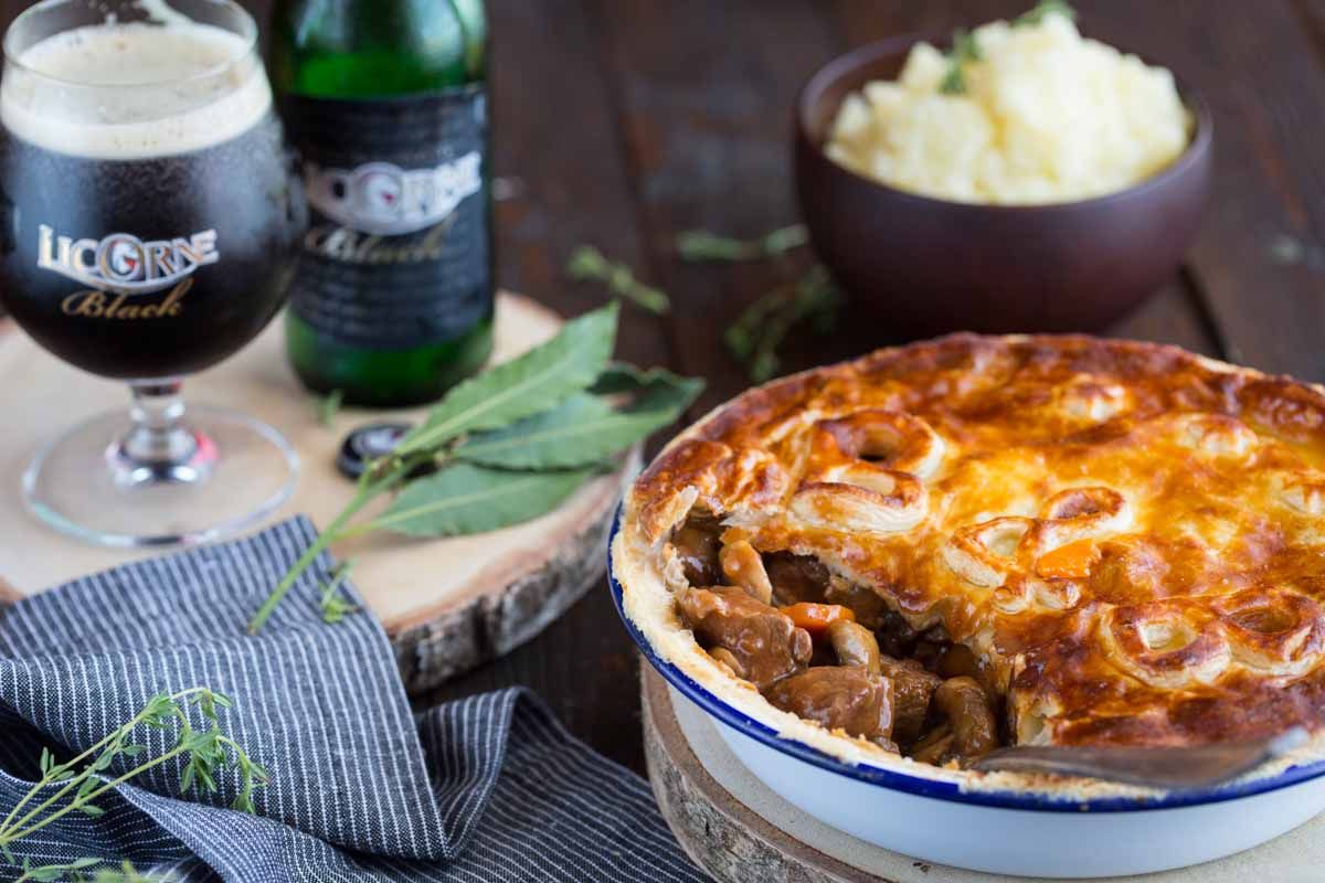 un délice hivernal : tourte au bœuf et champignons façon licorne