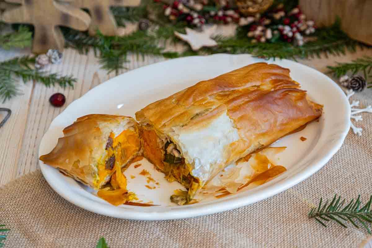 Un strudel festif au potimarron pour vos repas de fête