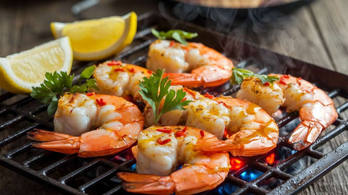 Des brochettes de crevettes succulentes en un temps record