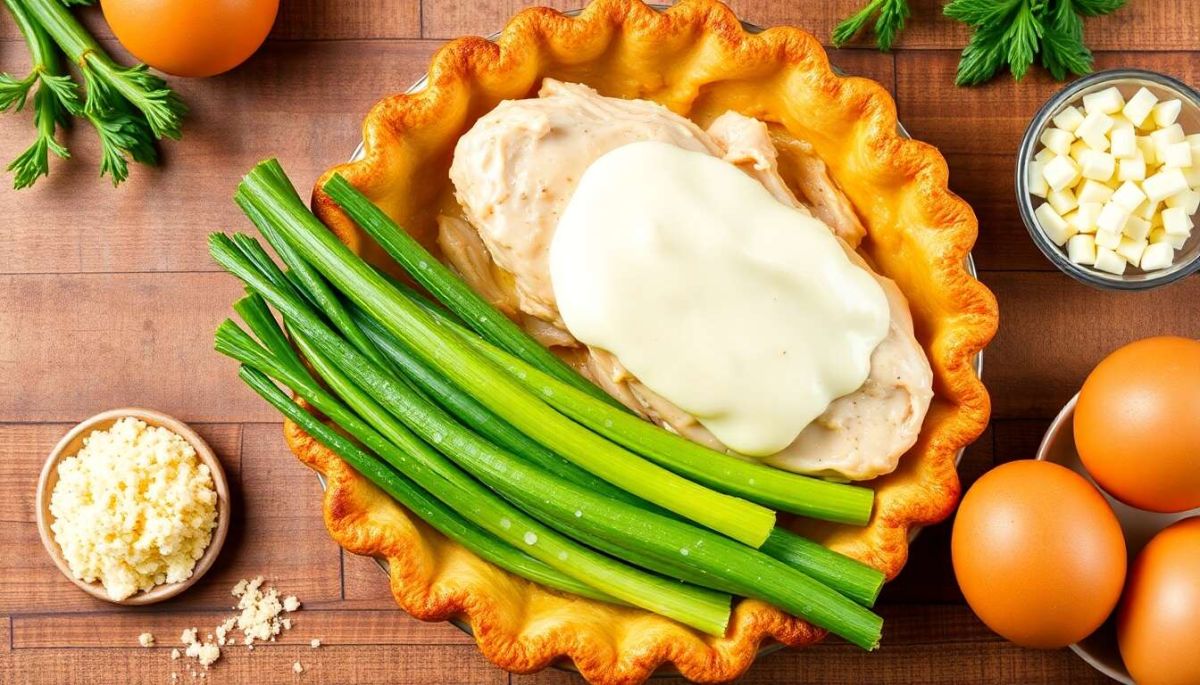 Découvrez la délicieuse tarte aux poireaux et poulet