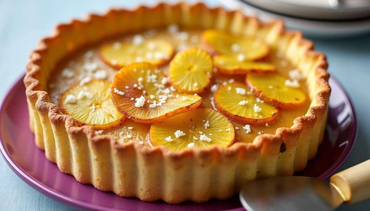 Dégustez une tarte congolaise à la noix de coco et ananas