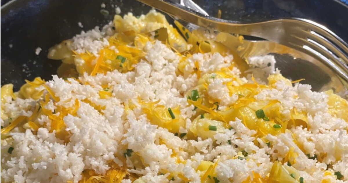 La recette inédite de Julie Andrieu pour des pâtes ambitieuses au lait et curry