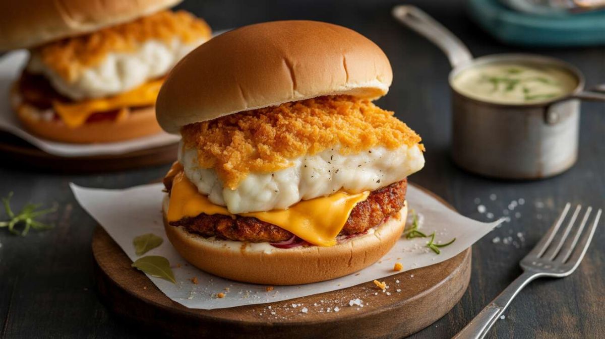 Une recette de burger poisson fromage gourmande et facile à préparer