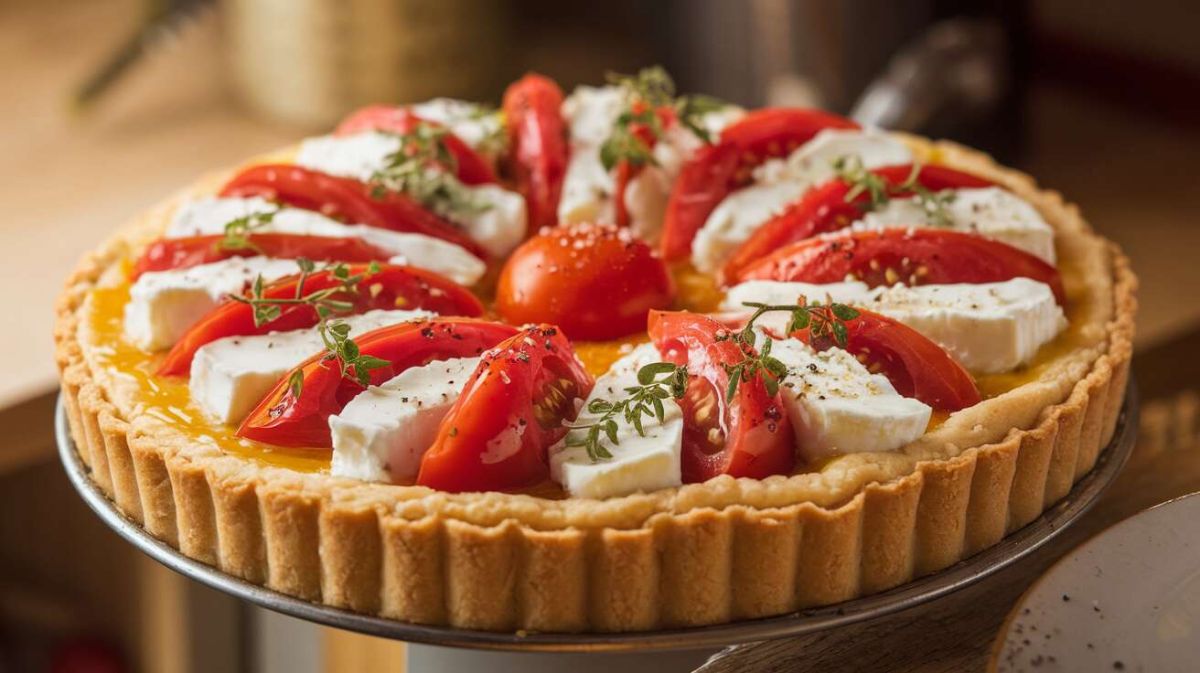 Une tarte fine à la tomate qui fait sensation