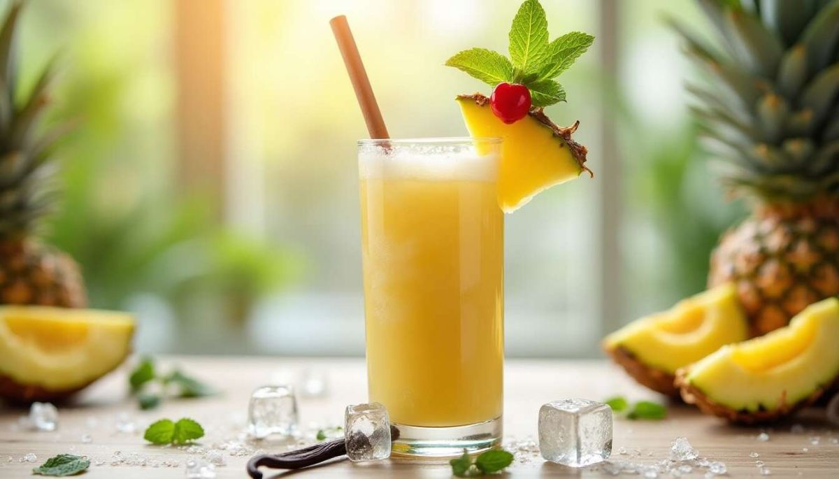 Évasion tropicale : préparez votre Virgin Colada légère sans alcool