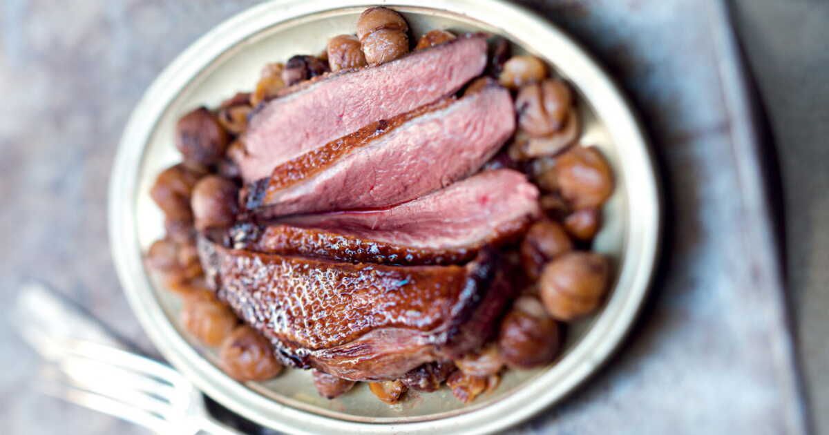 Un plat d'exception : magret de canard aux châtaignes
