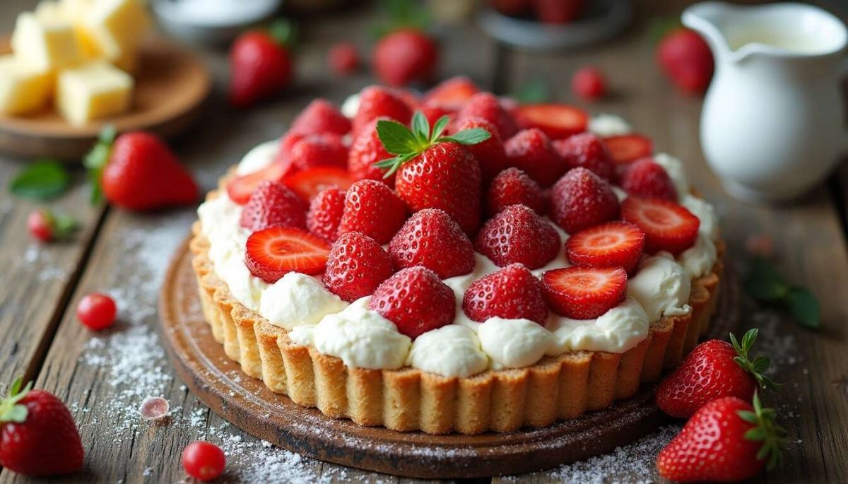 Une tarte aux fraises légère qui fait craquer tous les gourmands