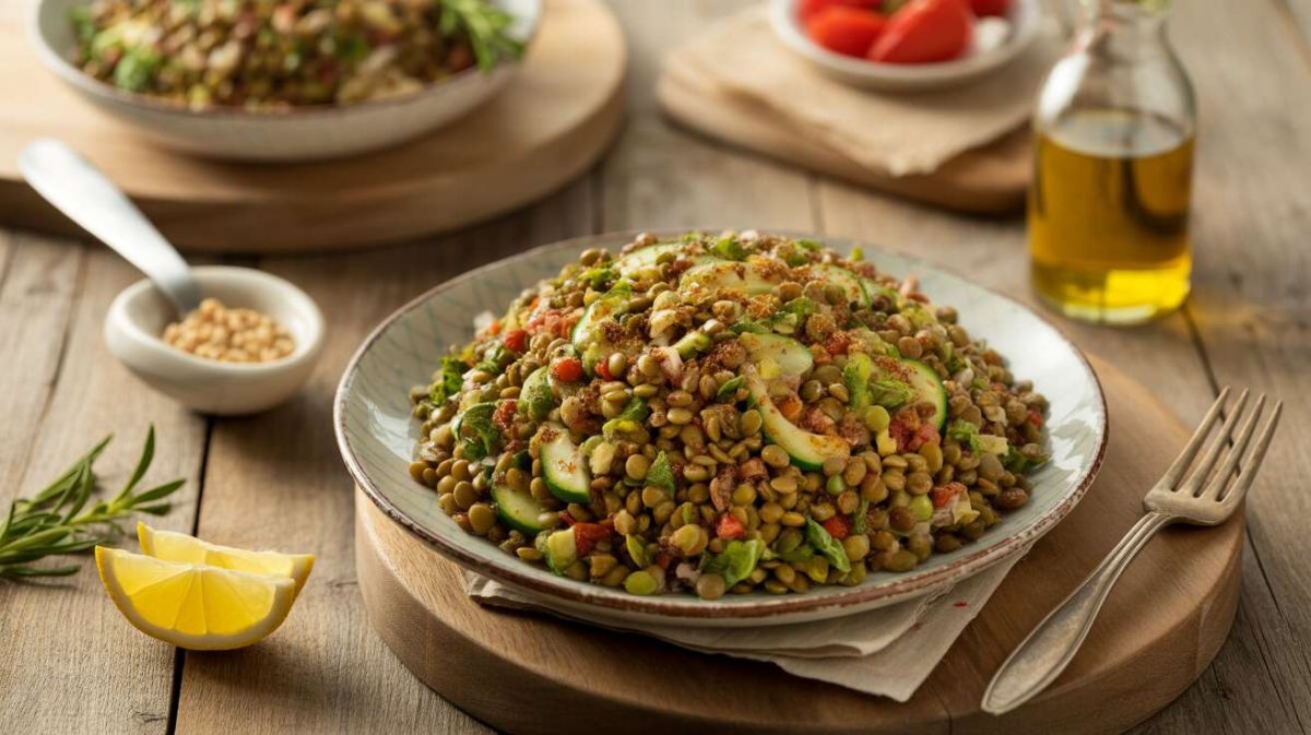 Découvrez la salade de lentilles fraîcheur aux légumes de saison
